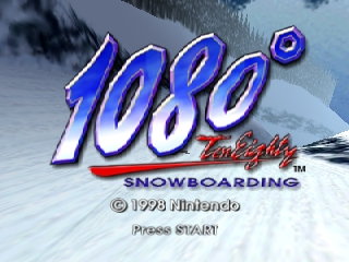 1080 Snowboarding (Japan, USA) (En,Ja) Title Screen